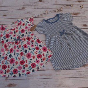 (NWT) 2 Organic Cotton A-Line Dresses 5T